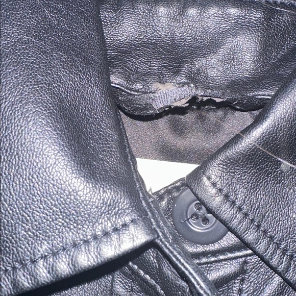 Aritzia Babaton Pelli Faux Leather Shirt Jacket Black XXS - Picture 12 of 15